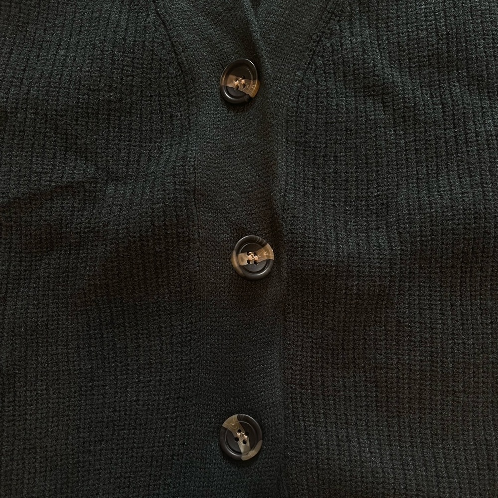 Green Button Down Sweater Vest